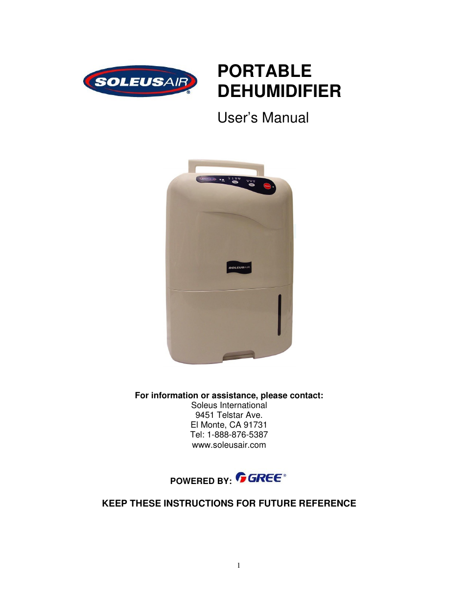 SoleusAir CFM-40E User Manual | 13 pages
