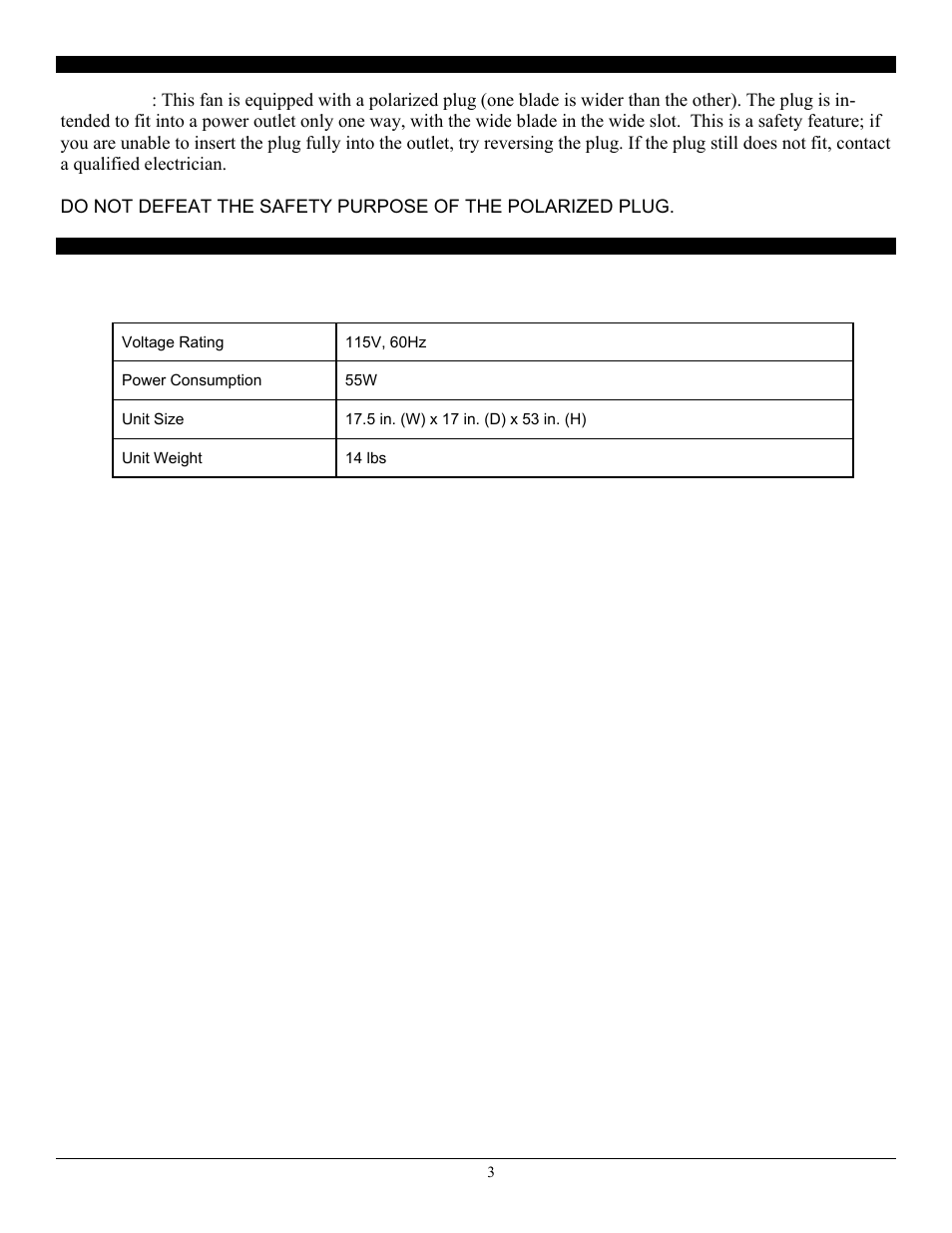 Technical specifications | SoleusAir FS2-40R-32 User Manual | Page 3 / 8