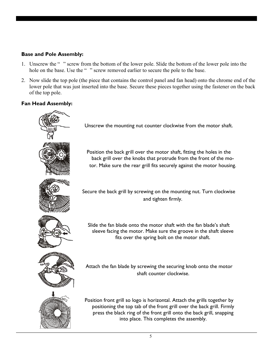 Assembly | SoleusAir FS3-40R-30 User Manual | Page 5 / 8