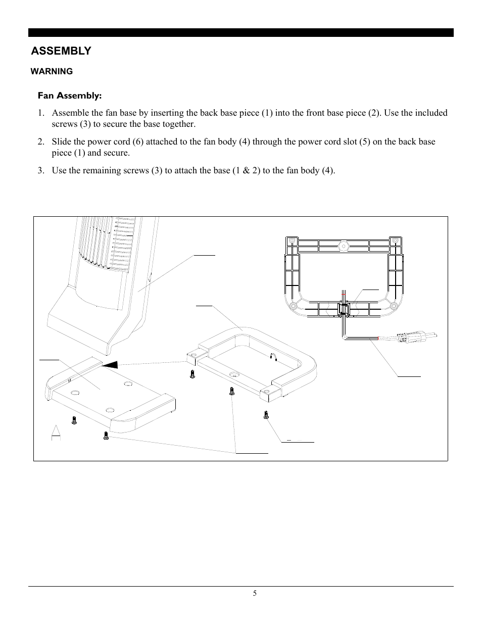 Assembly | SoleusAir FC3-35R-12 User Manual | Page 5 / 8