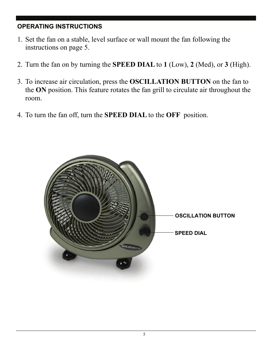 SoleusAir FT2-25-03 User Manual | Page 5 / 7