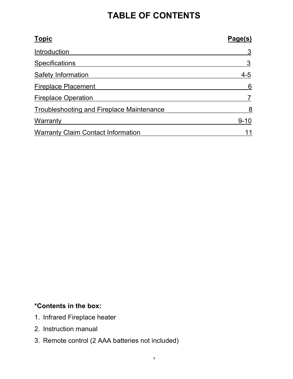 Source Green Heat SGH-IFP1500 User Manual | Page 2 / 11