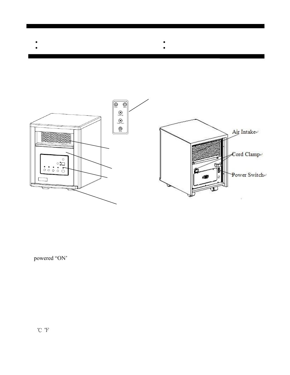 Product diagram, Control panel | Source Green Heat SGH-1500 User Manual | Page 9 / 19