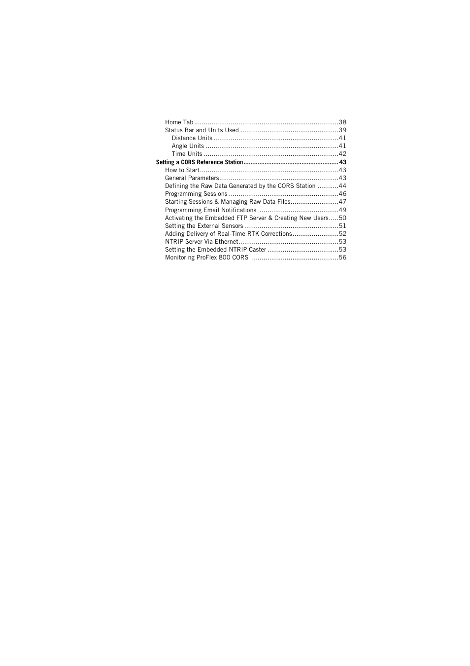 Spectra Precision ProFlex 800 CORS User Manual | Page 4 / 64
