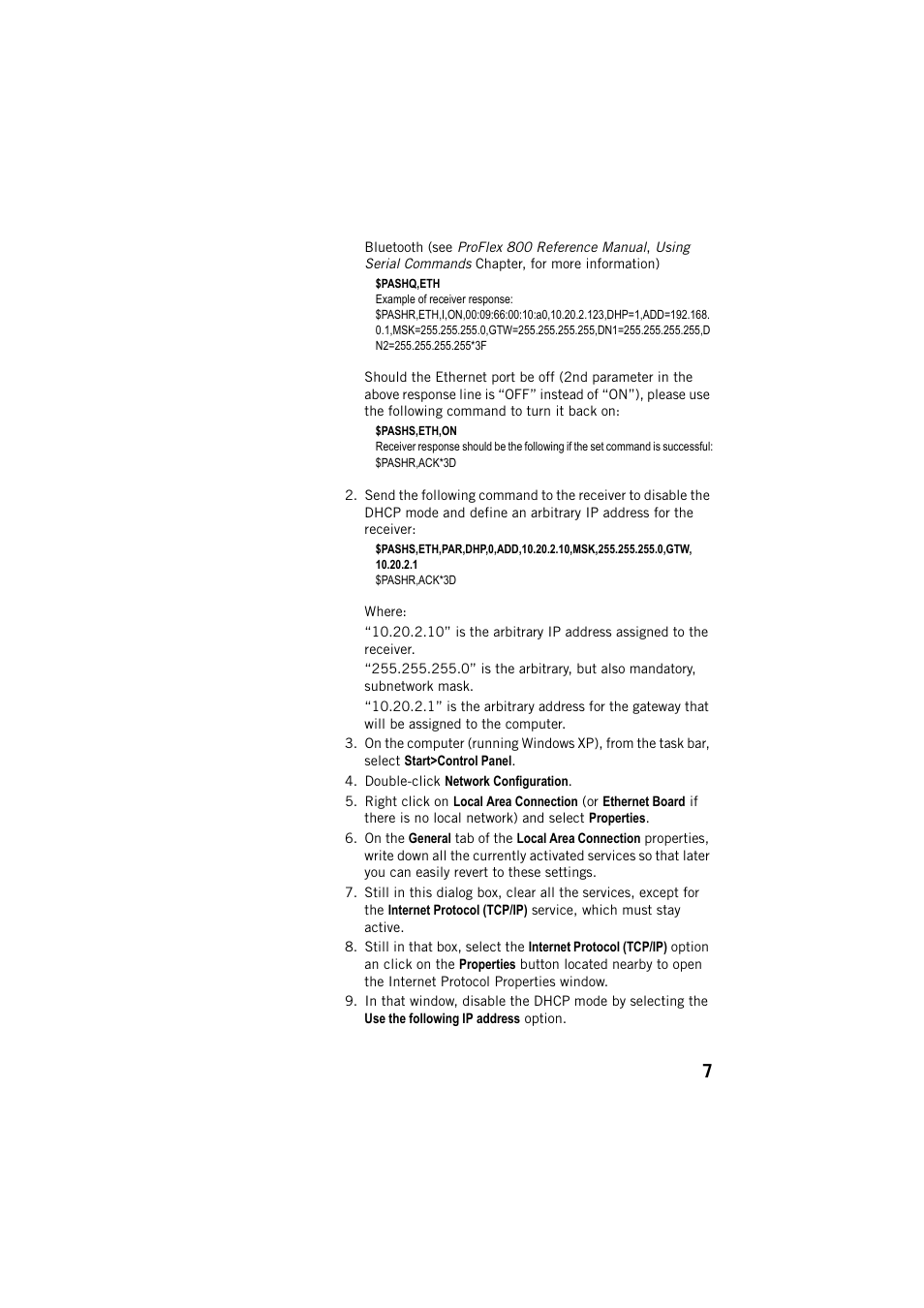Spectra Precision ProFlex 800 Web Server User Manual | Page 11 / 64