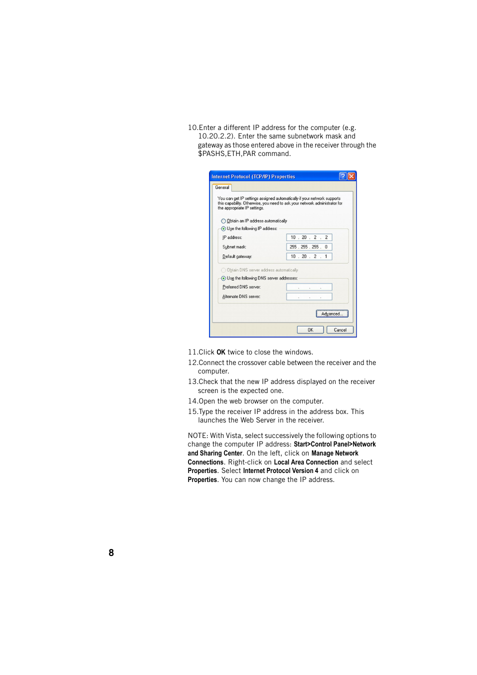Spectra Precision ProFlex 800 Web Server User Manual | Page 12 / 64