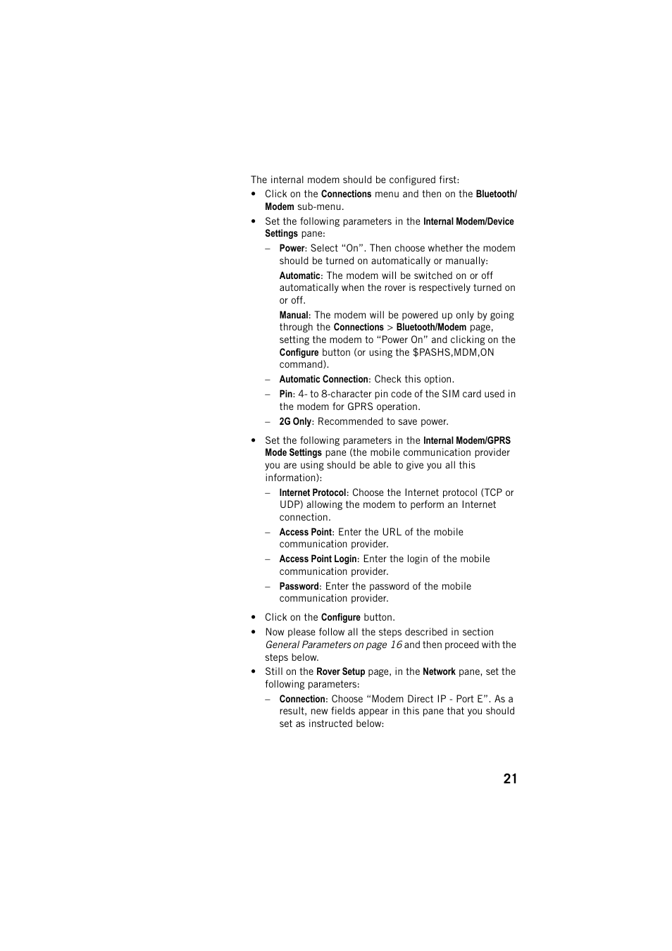 Spectra Precision ProFlex 800 Web Server User Manual | Page 25 / 64