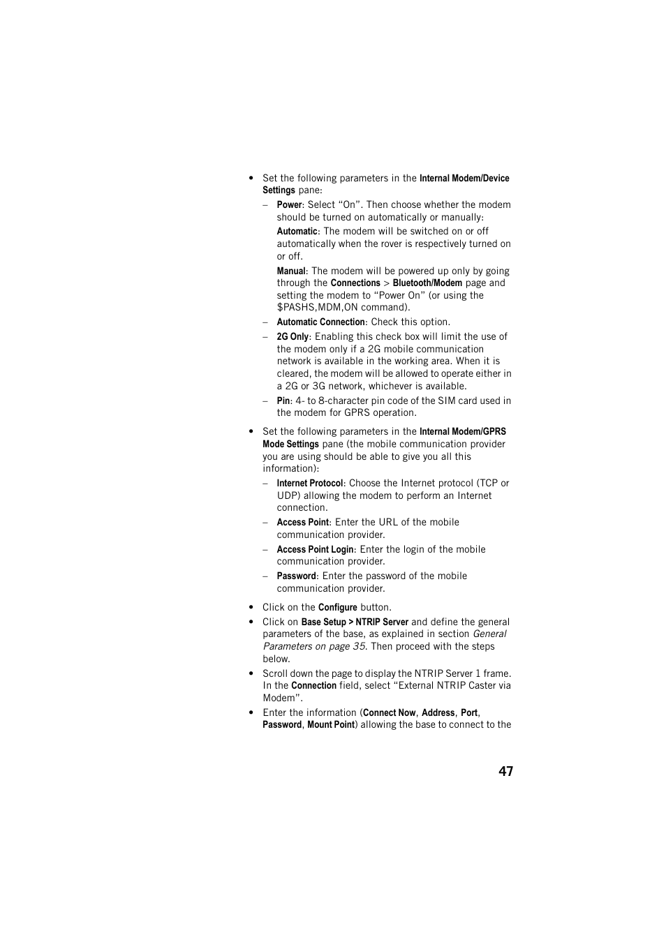 Spectra Precision ProFlex 800 Web Server User Manual | Page 51 / 64