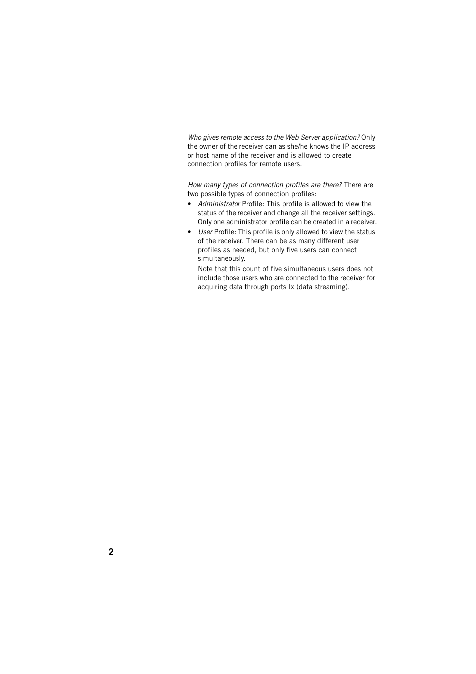 Spectra Precision ProFlex 800 Web Server User Manual | Page 6 / 64