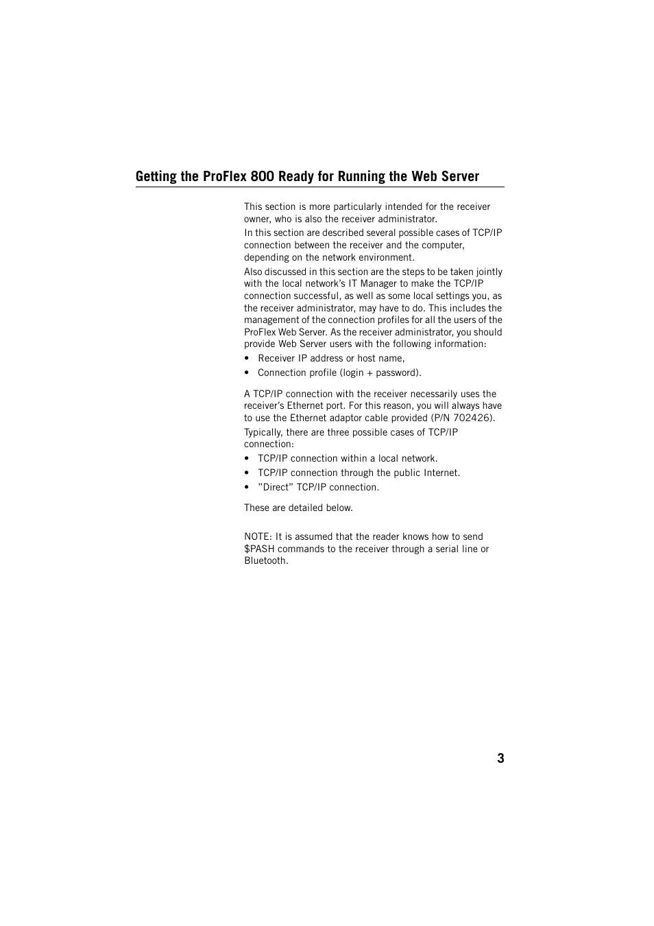 Spectra Precision ProFlex 800 Web Server User Manual | Page 7 / 64