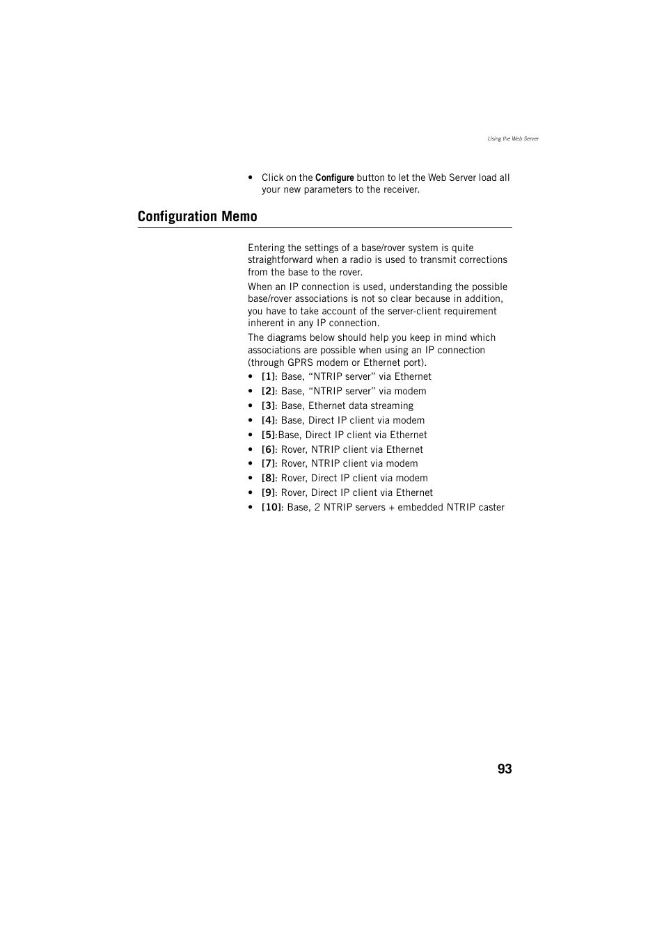 Configuration memo | Spectra Precision ProFlex 800 Reference Manual User Manual | Page 107 / 748