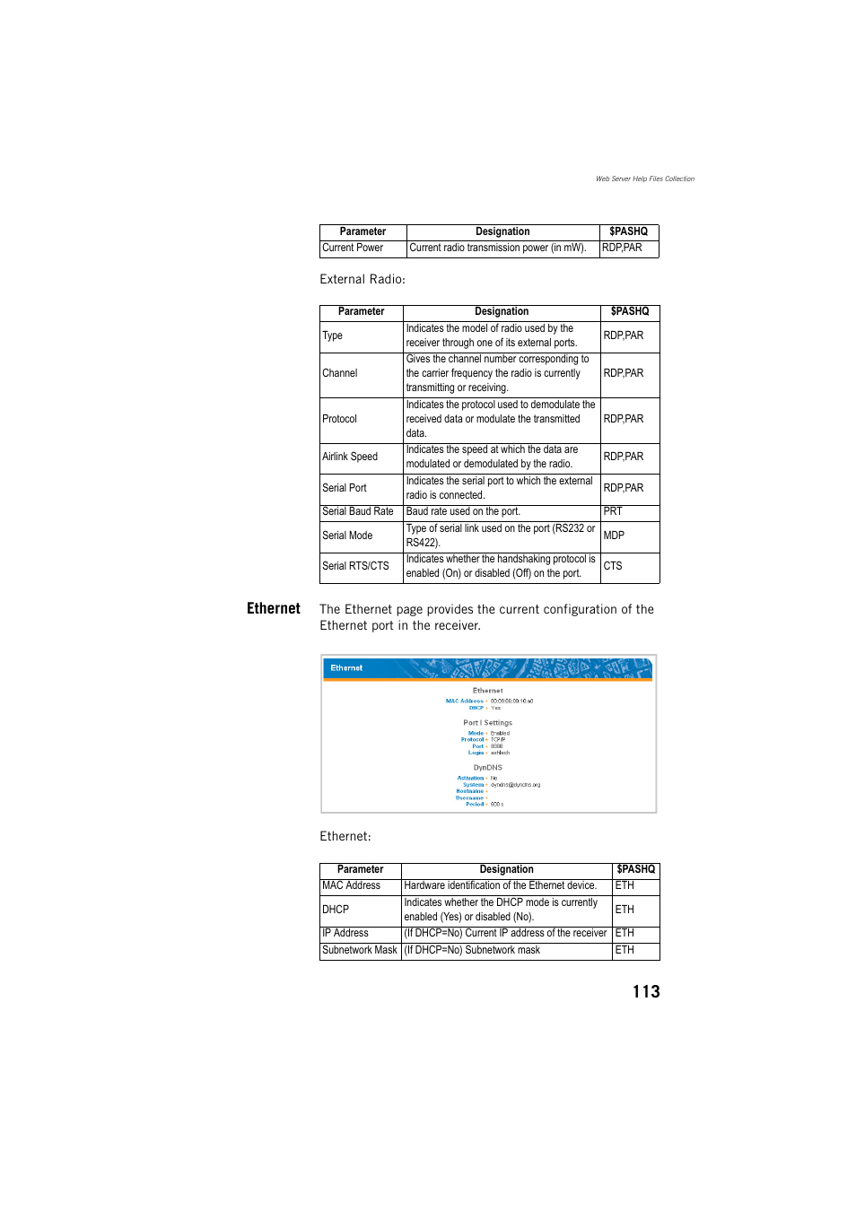 Ethernet | Spectra Precision ProFlex 800 Reference Manual User Manual | Page 127 / 748