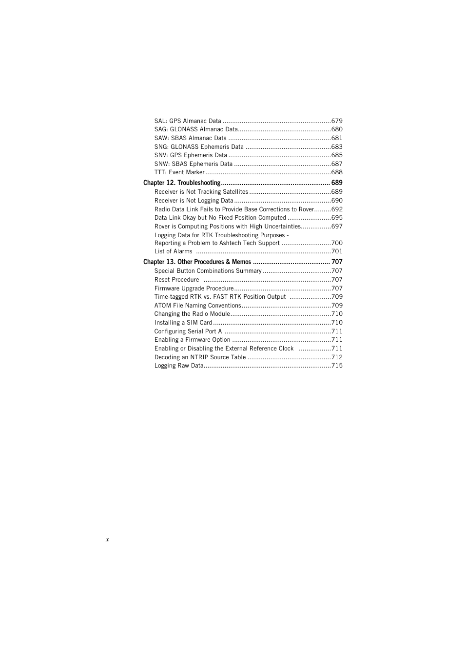 Spectra Precision ProFlex 800 Reference Manual User Manual | Page 14 / 748