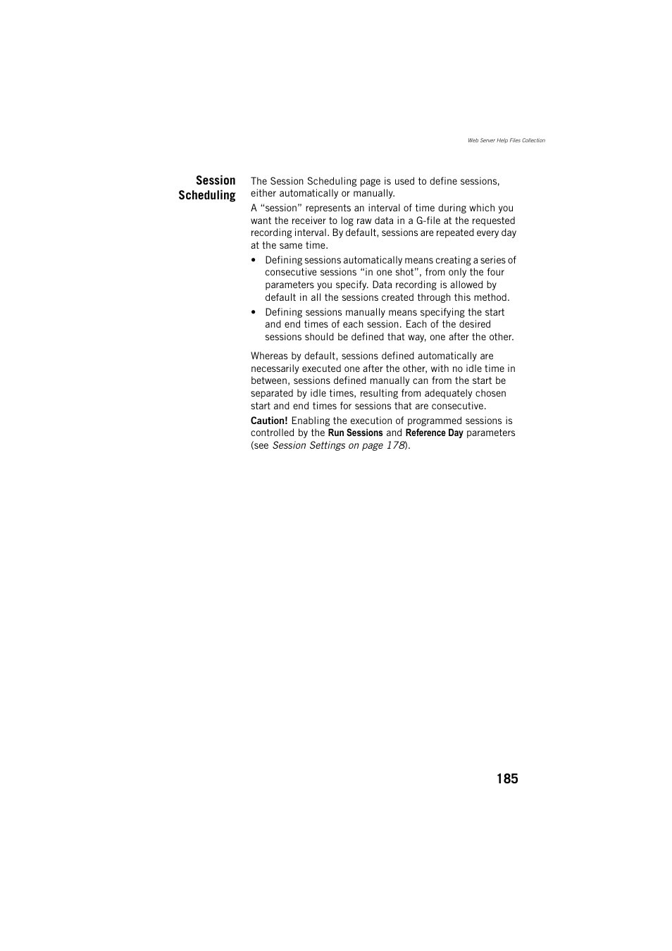 Session scheduling | Spectra Precision ProFlex 800 Reference Manual User Manual | Page 199 / 748