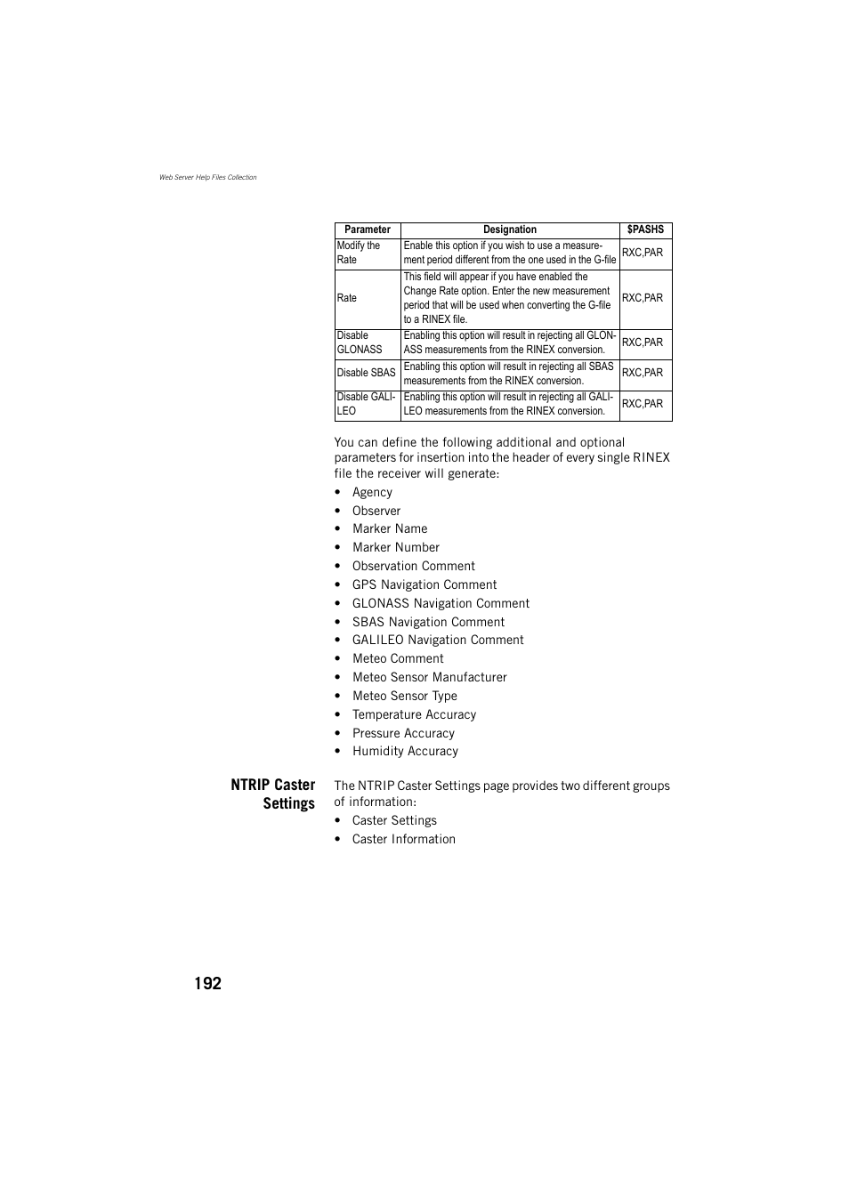 Ntrip caster settings | Spectra Precision ProFlex 800 Reference Manual User Manual | Page 206 / 748