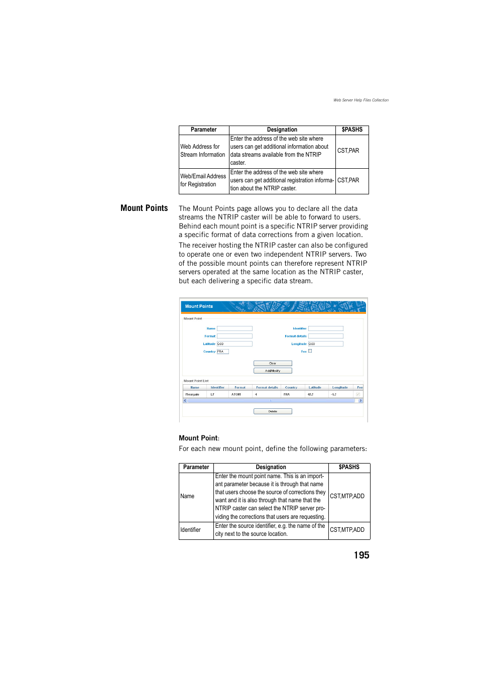 Mount points | Spectra Precision ProFlex 800 Reference Manual User Manual | Page 209 / 748
