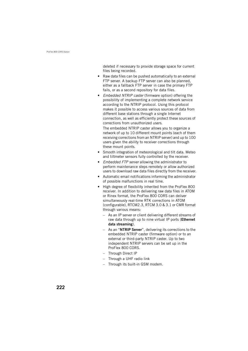 Spectra Precision ProFlex 800 Reference Manual User Manual | Page 236 / 748