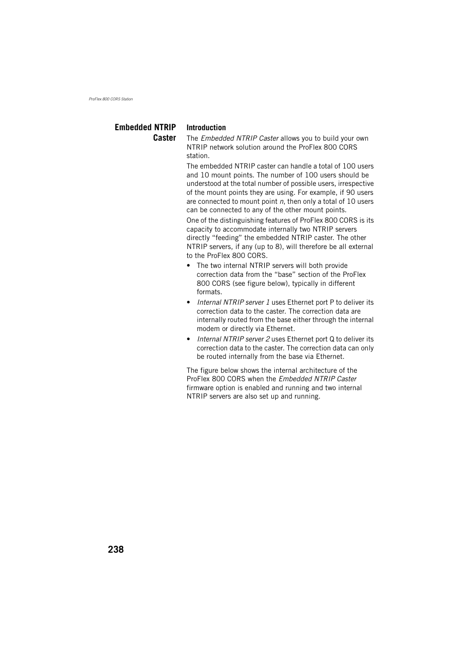Embedded ntrip caster | Spectra Precision ProFlex 800 Reference Manual User Manual | Page 252 / 748