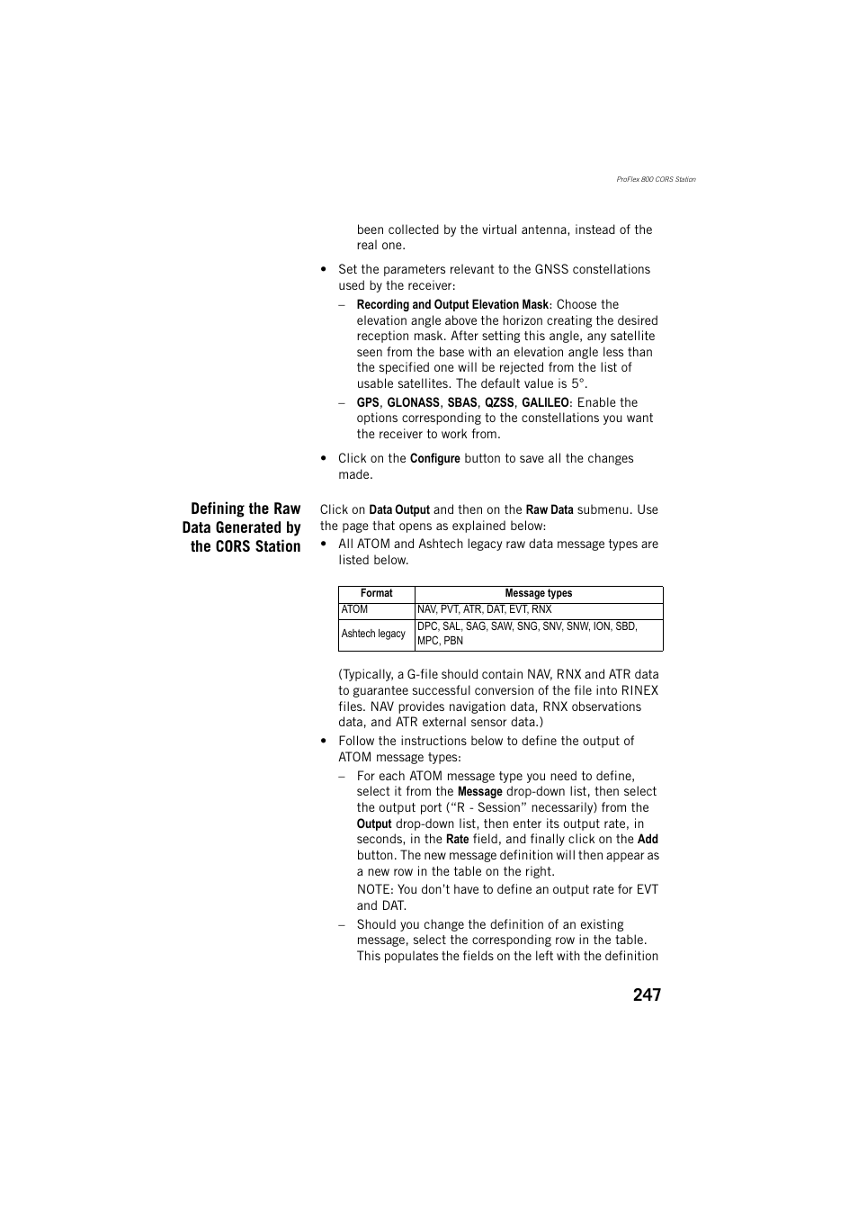 Spectra Precision ProFlex 800 Reference Manual User Manual | Page 261 / 748