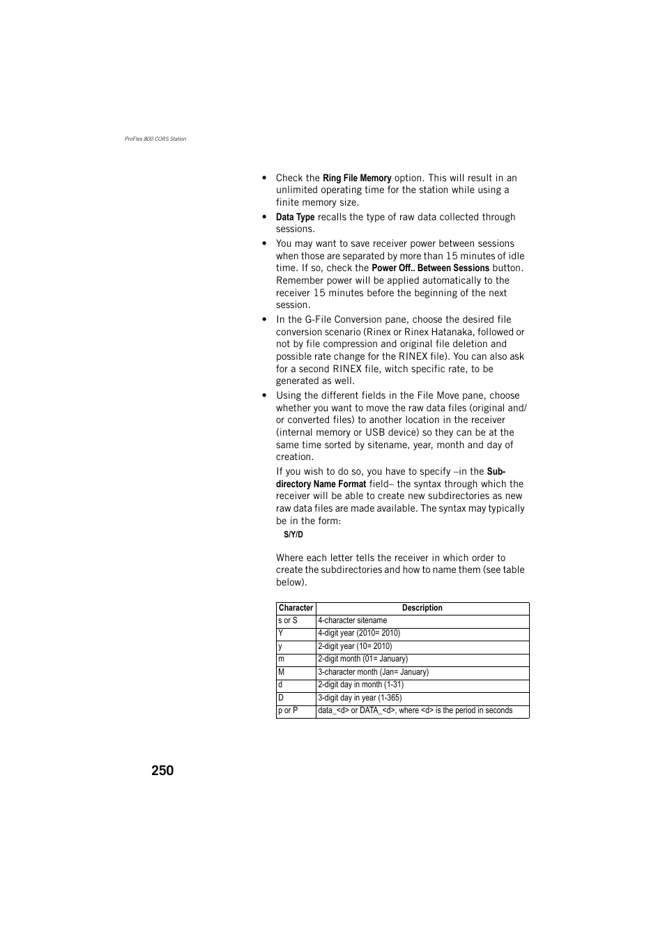 Spectra Precision ProFlex 800 Reference Manual User Manual | Page 264 / 748
