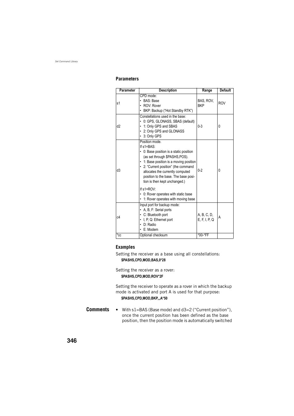 Comments | Spectra Precision ProFlex 800 Reference Manual User Manual | Page 360 / 748