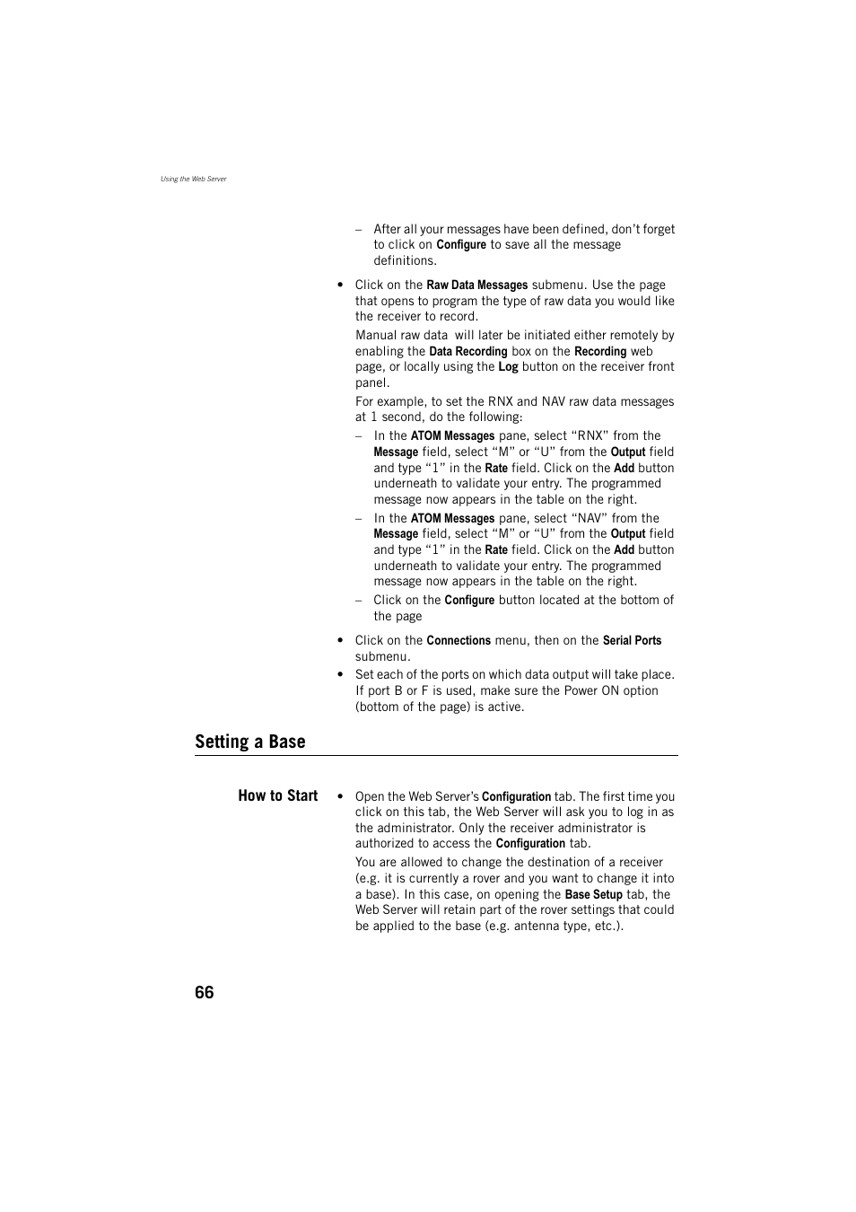 Setting a base, How to start | Spectra Precision ProFlex 800 Reference Manual User Manual | Page 80 / 748
