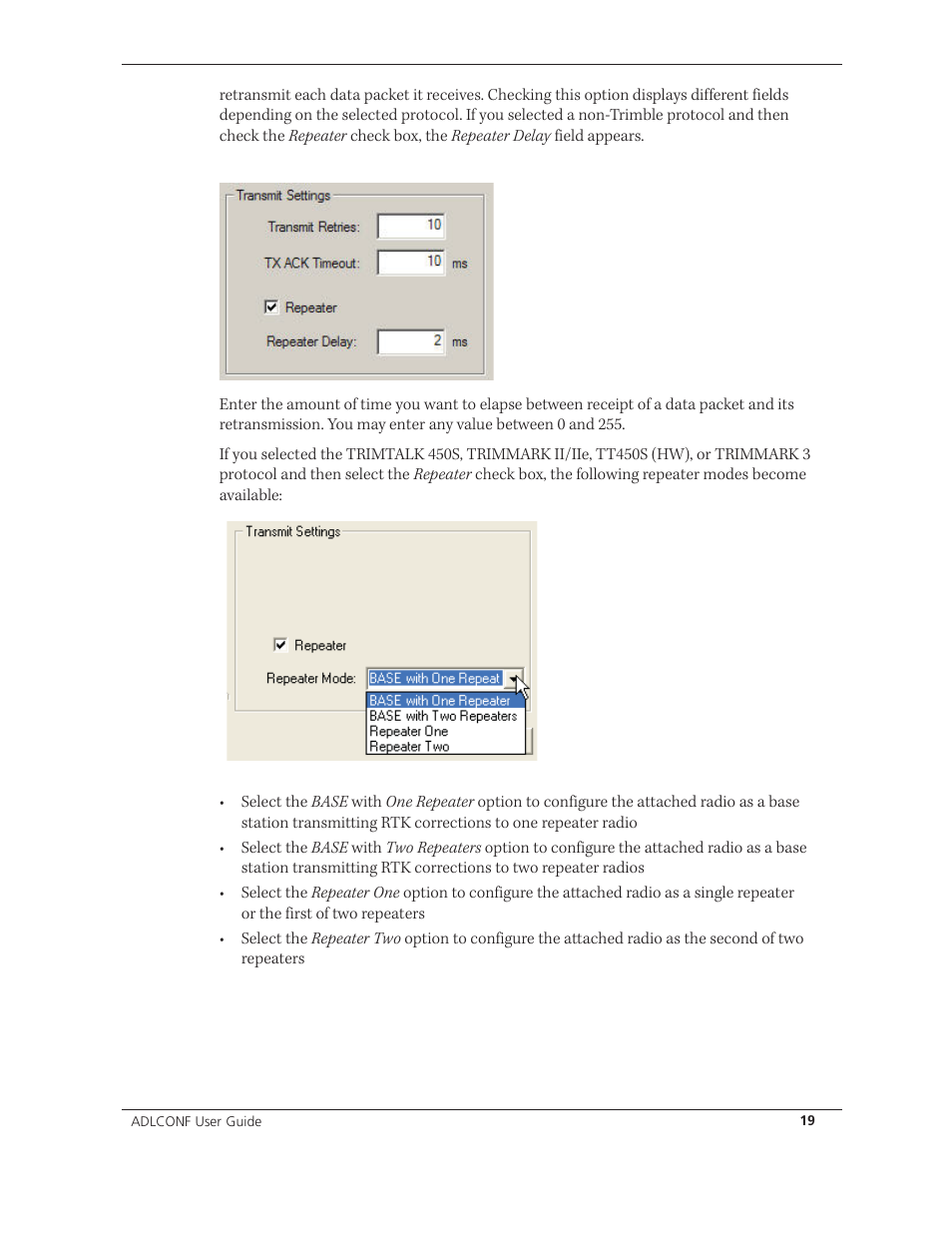 Spectra Precision ADLCONF User Guide User Manual | Page 19 / 36