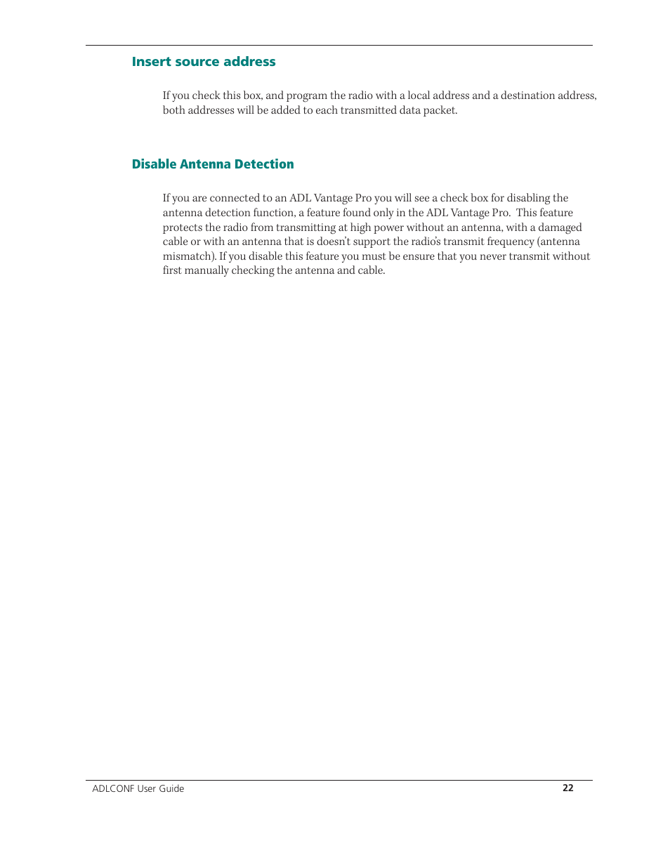 Spectra Precision ADLCONF User Guide User Manual | Page 22 / 36
