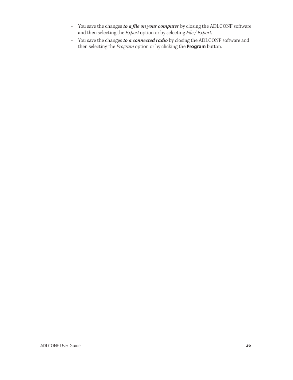 Spectra Precision ADLCONF User Guide User Manual | Page 36 / 36
