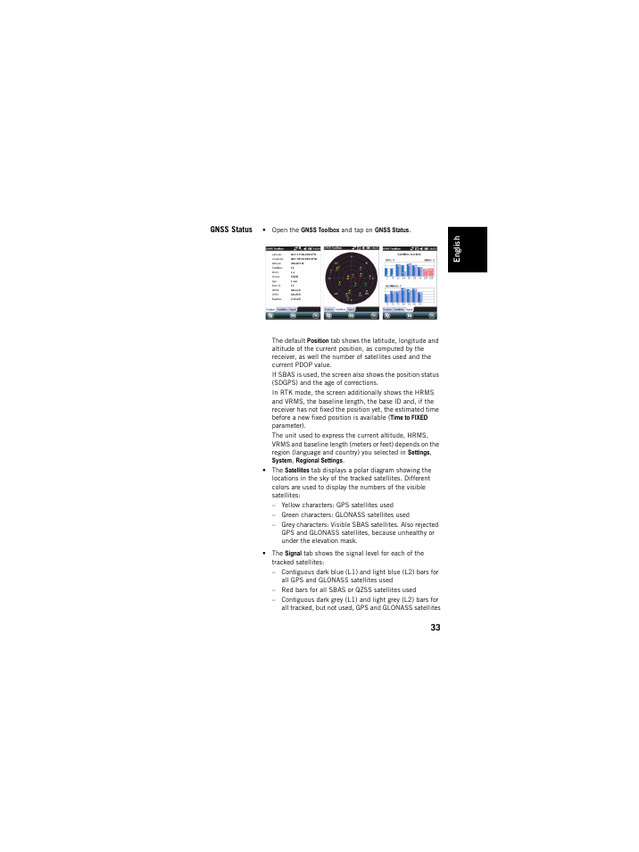 Gnss status | Spectra Precision ProMark 120/220 Handheld Platform User Manual | Page 39 / 46
