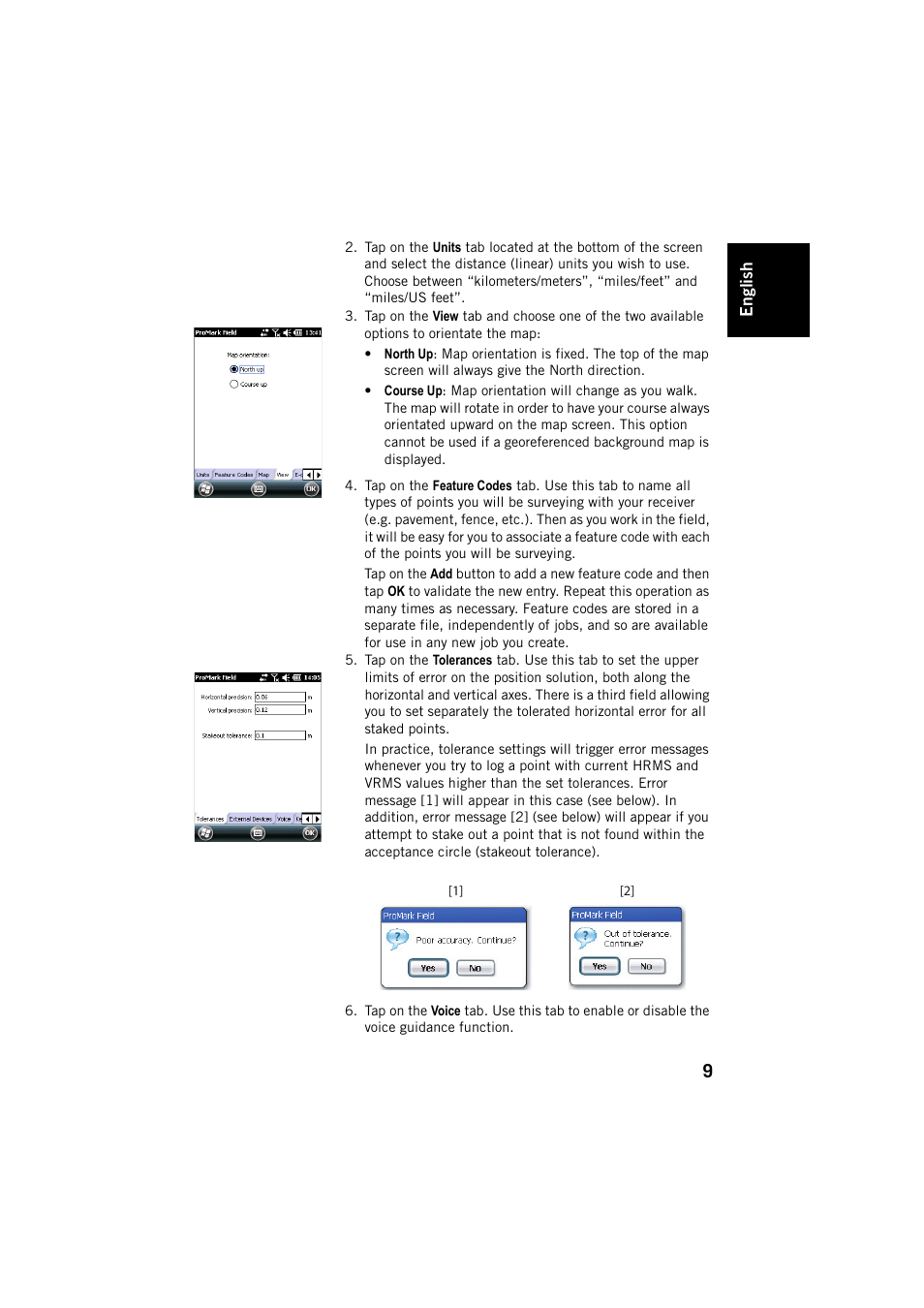 Spectra Precision ProMark Field Software User Manual | Page 15 / 72