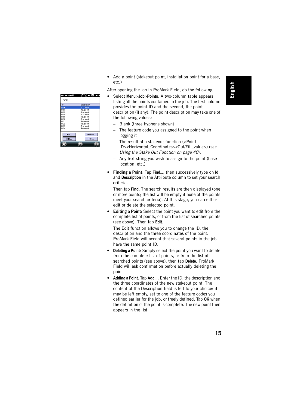 Spectra Precision ProMark Field Software User Manual | Page 21 / 72