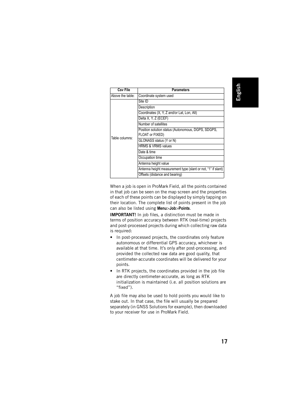 Spectra Precision ProMark Field Software User Manual | Page 23 / 72
