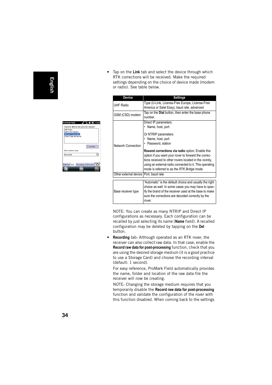 English | Spectra Precision ProMark Field Software User Manual | Page 40 / 72
