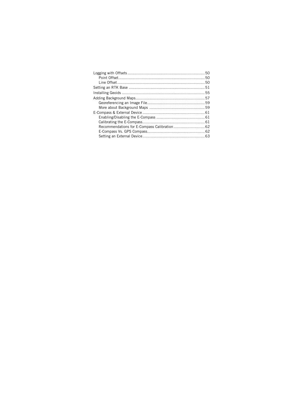 Spectra Precision ProMark Field Software User Manual | Page 6 / 72