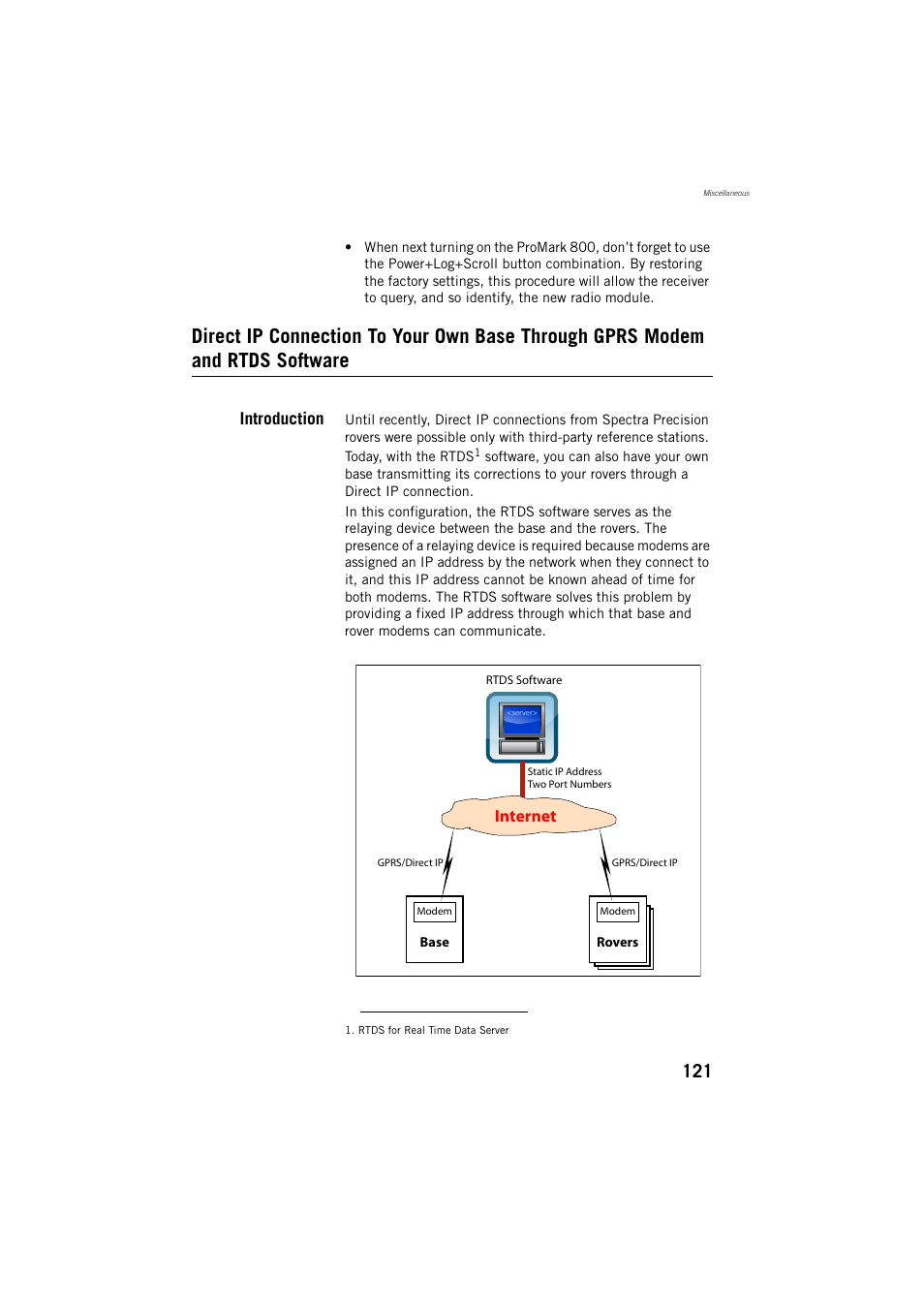 Introduction, Internet | Spectra Precision ProMark 800 Reference Manual User Manual | Page 133 / 428
