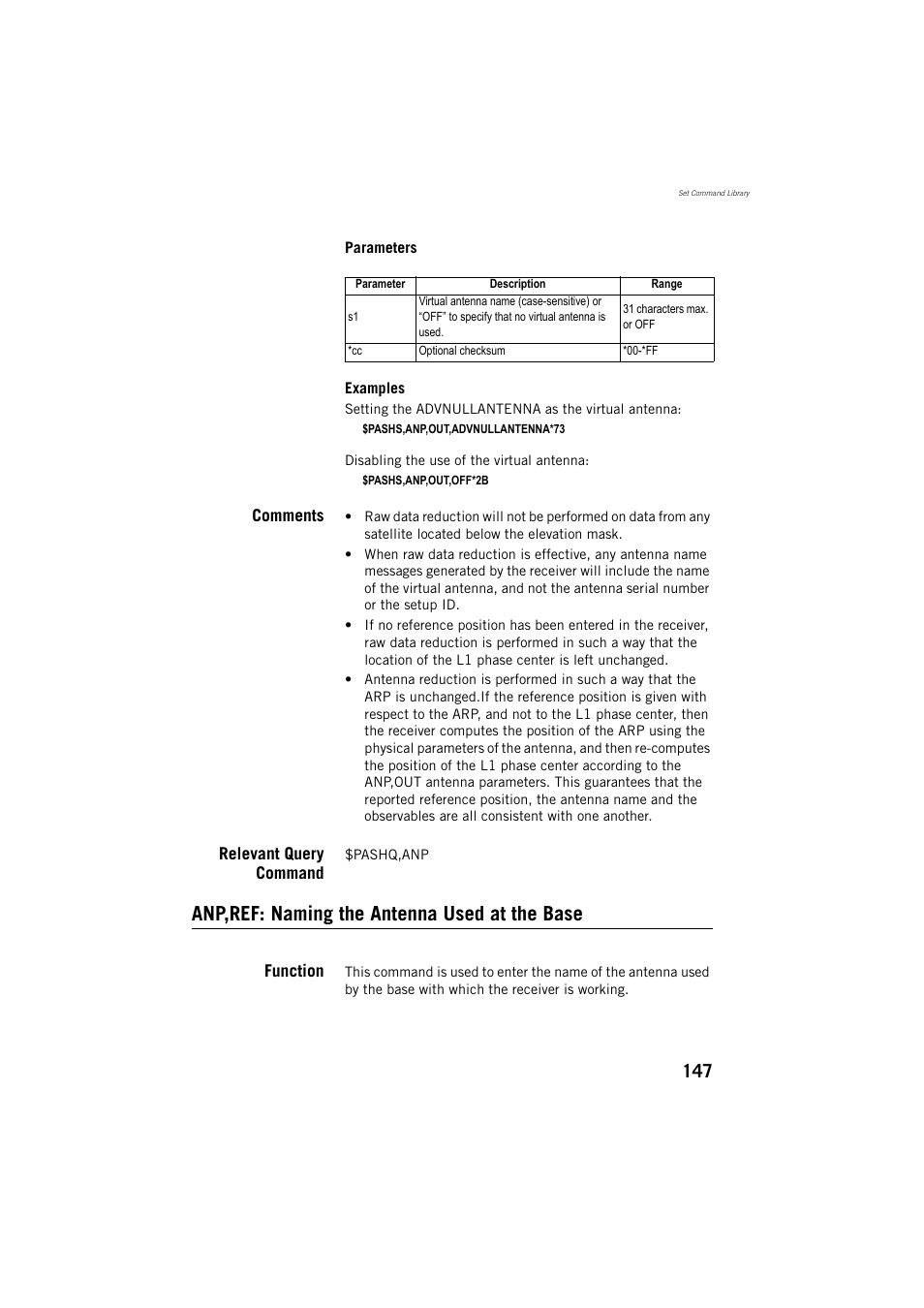 Anp,ref: naming the antenna used at the base | Spectra Precision ProMark 800 Reference Manual User Manual | Page 159 / 428