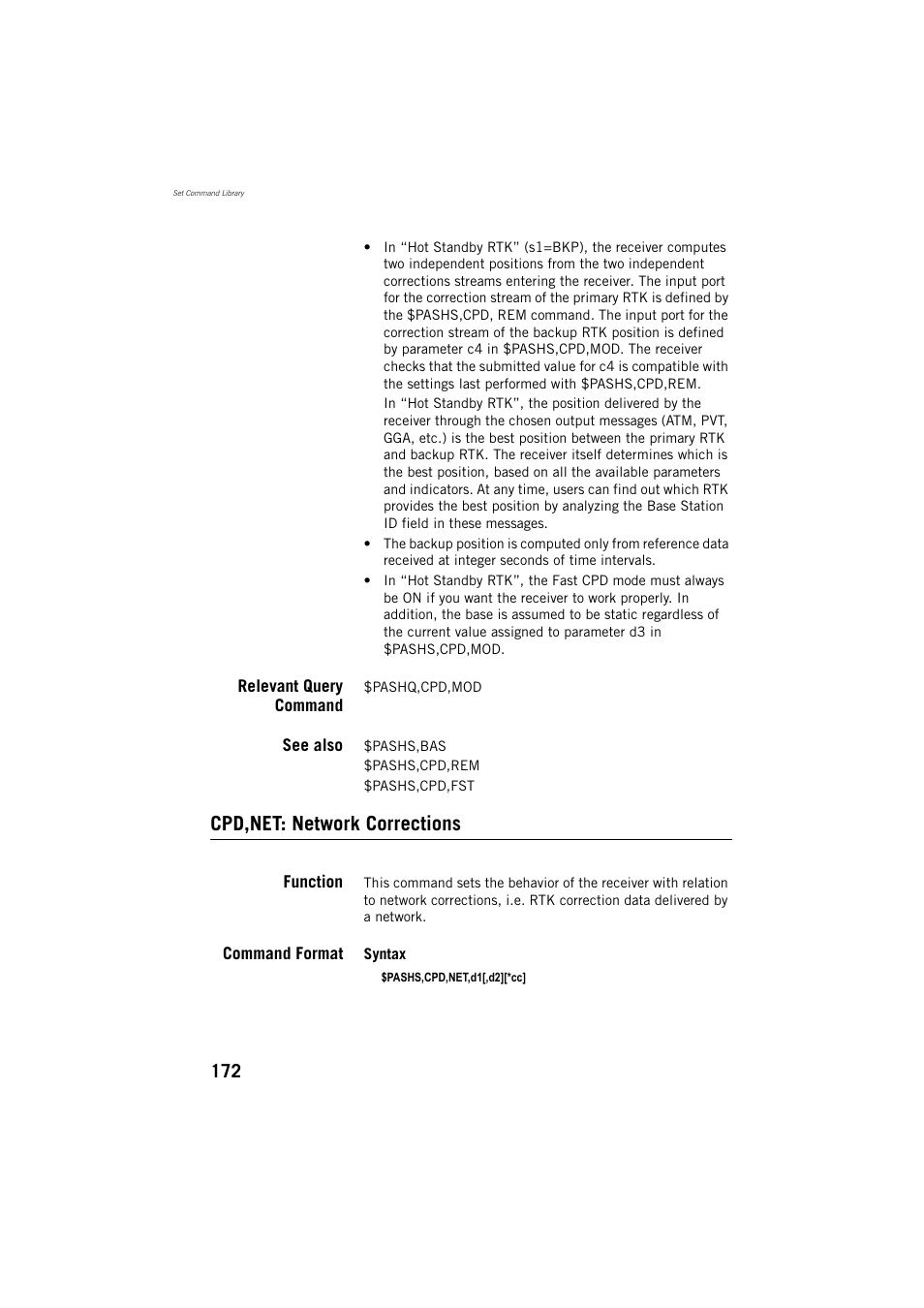 Cpd,net: network corrections | Spectra Precision ProMark 800 Reference Manual User Manual | Page 184 / 428