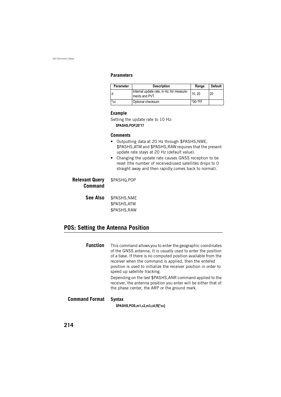 Pos: setting the antenna position | Spectra Precision ProMark 800 Reference Manual User Manual | Page 226 / 428