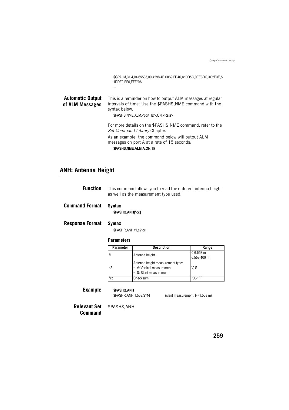 Anh: antenna height | Spectra Precision ProMark 800 Reference Manual User Manual | Page 271 / 428