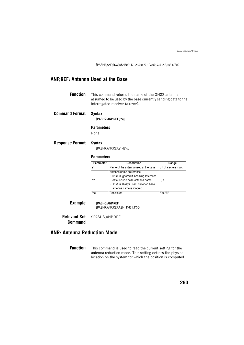 Anp,ref: antenna used at the base, Anr: antenna reduction mode | Spectra Precision ProMark 800 Reference Manual User Manual | Page 275 / 428
