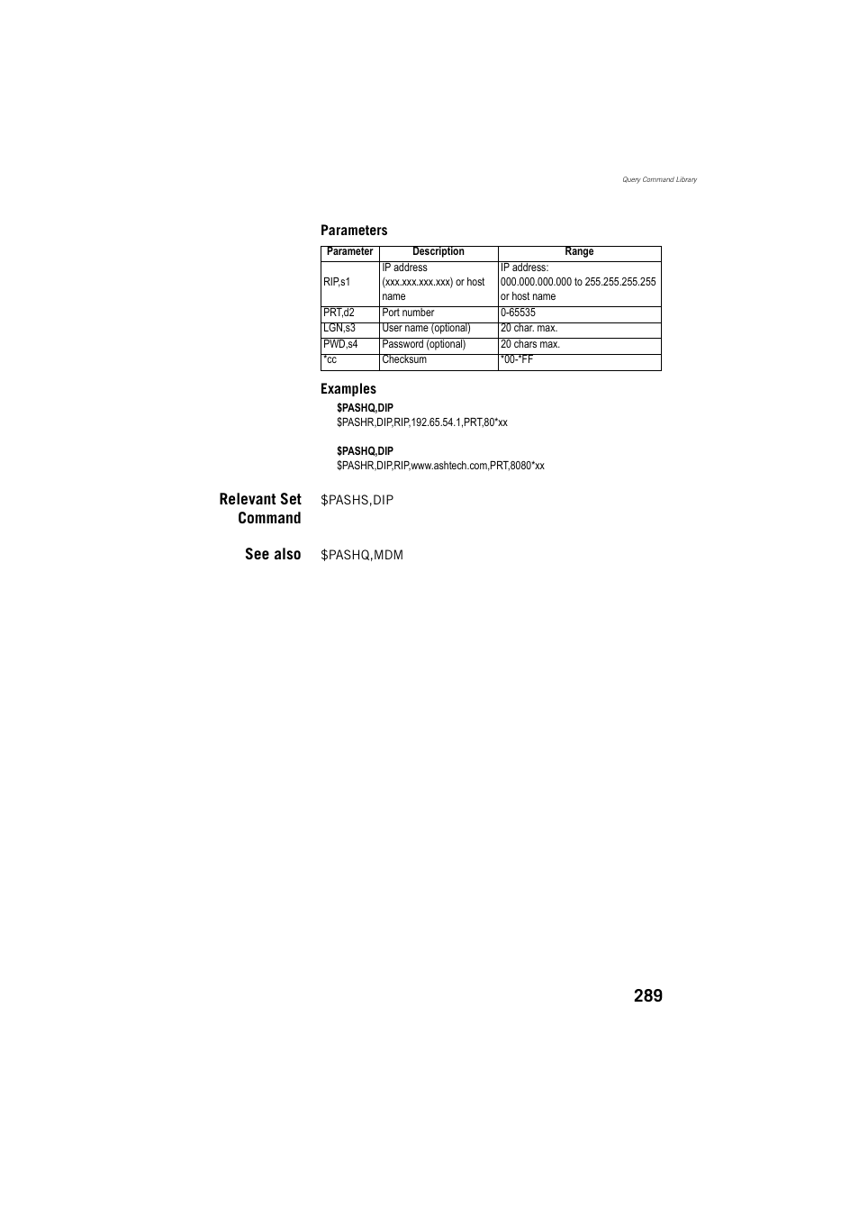 Relevant set command, See also | Spectra Precision ProMark 800 Reference Manual User Manual | Page 301 / 428