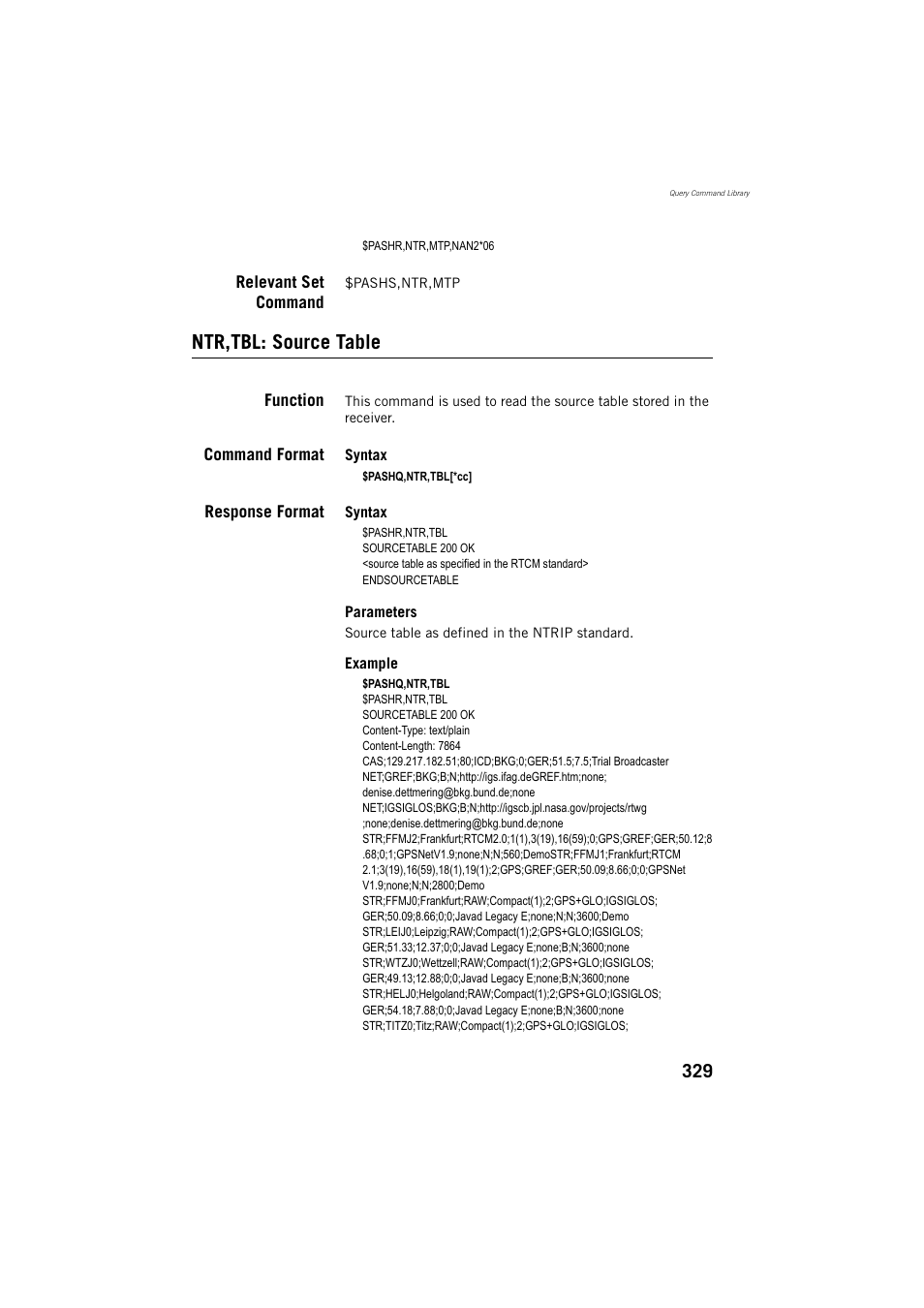Ntr,tbl: source table | Spectra Precision ProMark 800 Reference Manual User Manual | Page 341 / 428