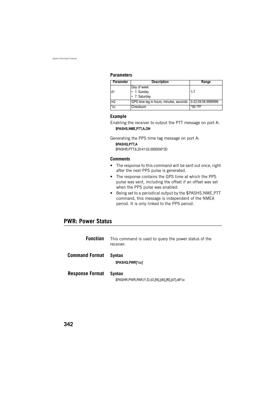 Pwr: power status | Spectra Precision ProMark 800 Reference Manual User Manual | Page 354 / 428