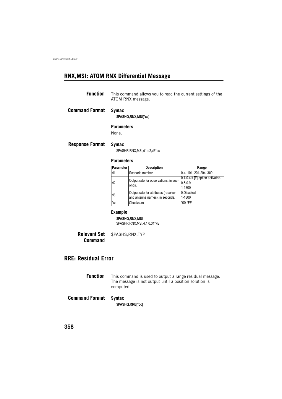 Rnx,msi: atom rnx differential message, Rre: residual error | Spectra Precision ProMark 800 Reference Manual User Manual | Page 370 / 428