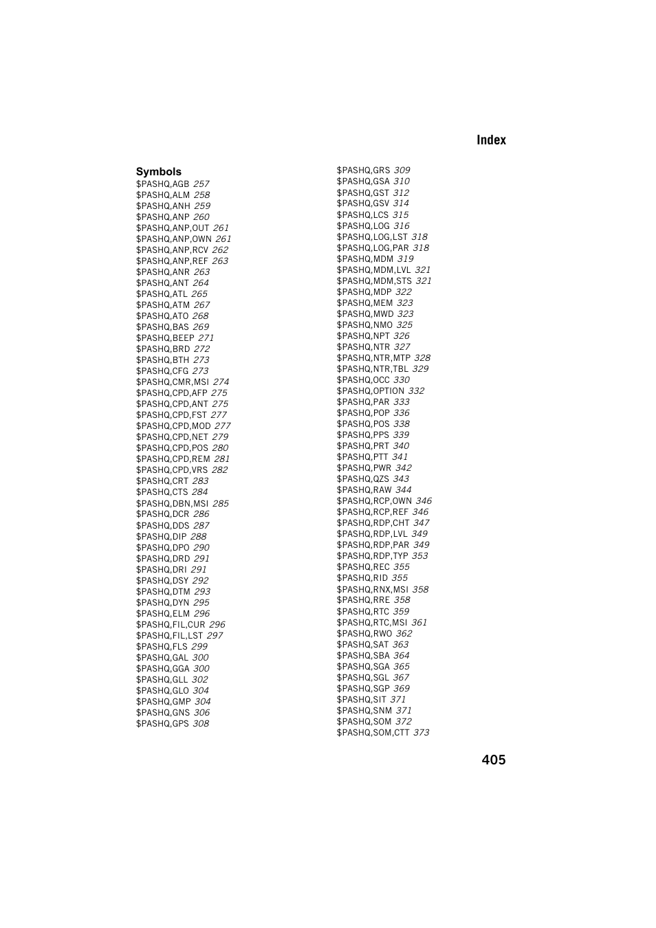 Index, 405 index | Spectra Precision ProMark 800 Reference Manual User Manual | Page 417 / 428