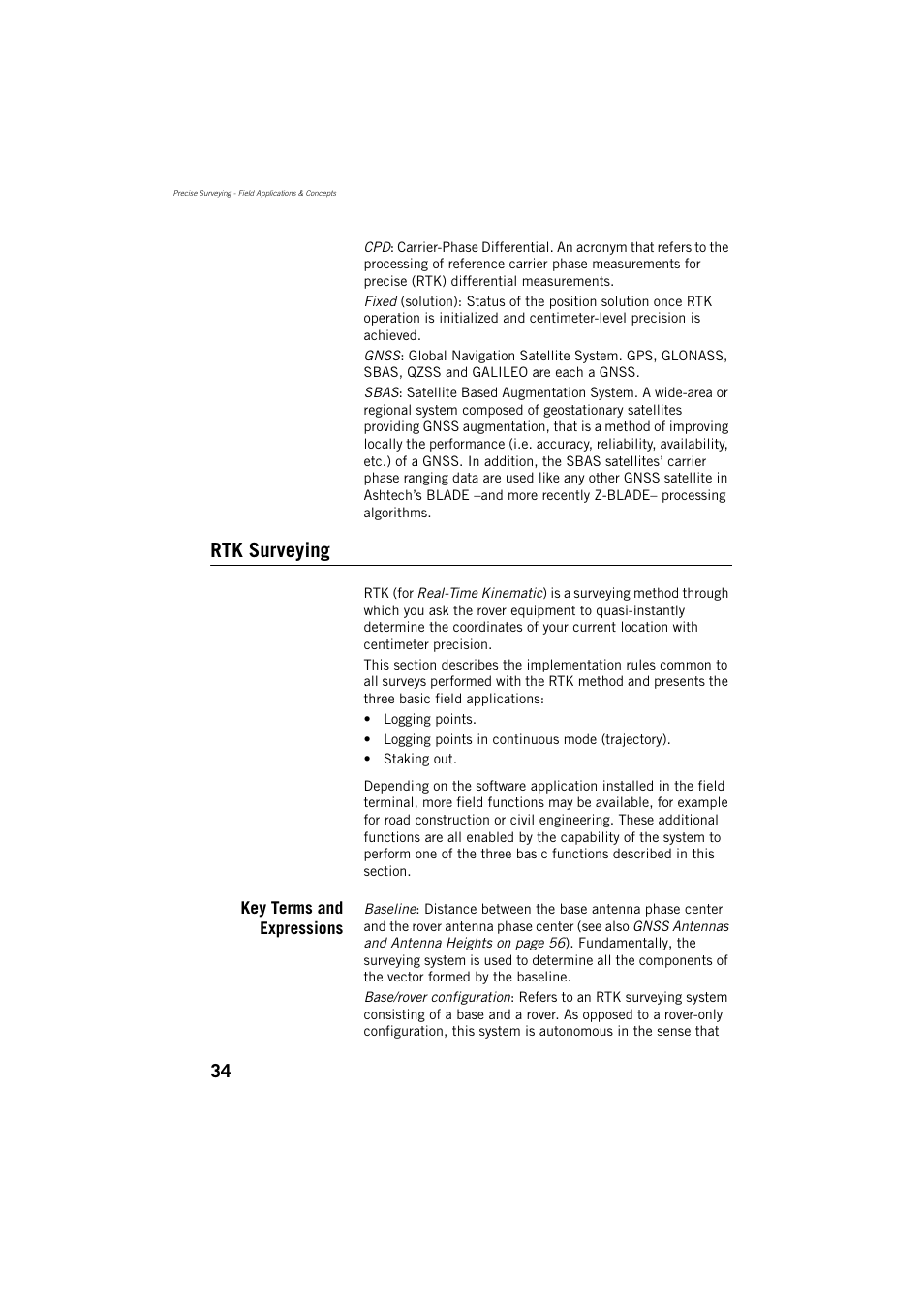 Rtk surveying | Spectra Precision ProMark 800 Reference Manual User Manual | Page 46 / 428