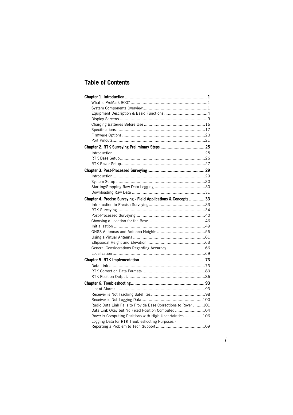 Spectra Precision ProMark 800 Reference Manual User Manual | Page 5 / 428