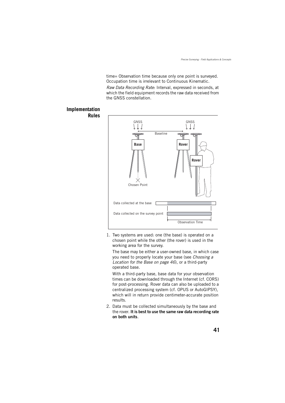 Implementation rules | Spectra Precision ProMark 800 Reference Manual User Manual | Page 53 / 428