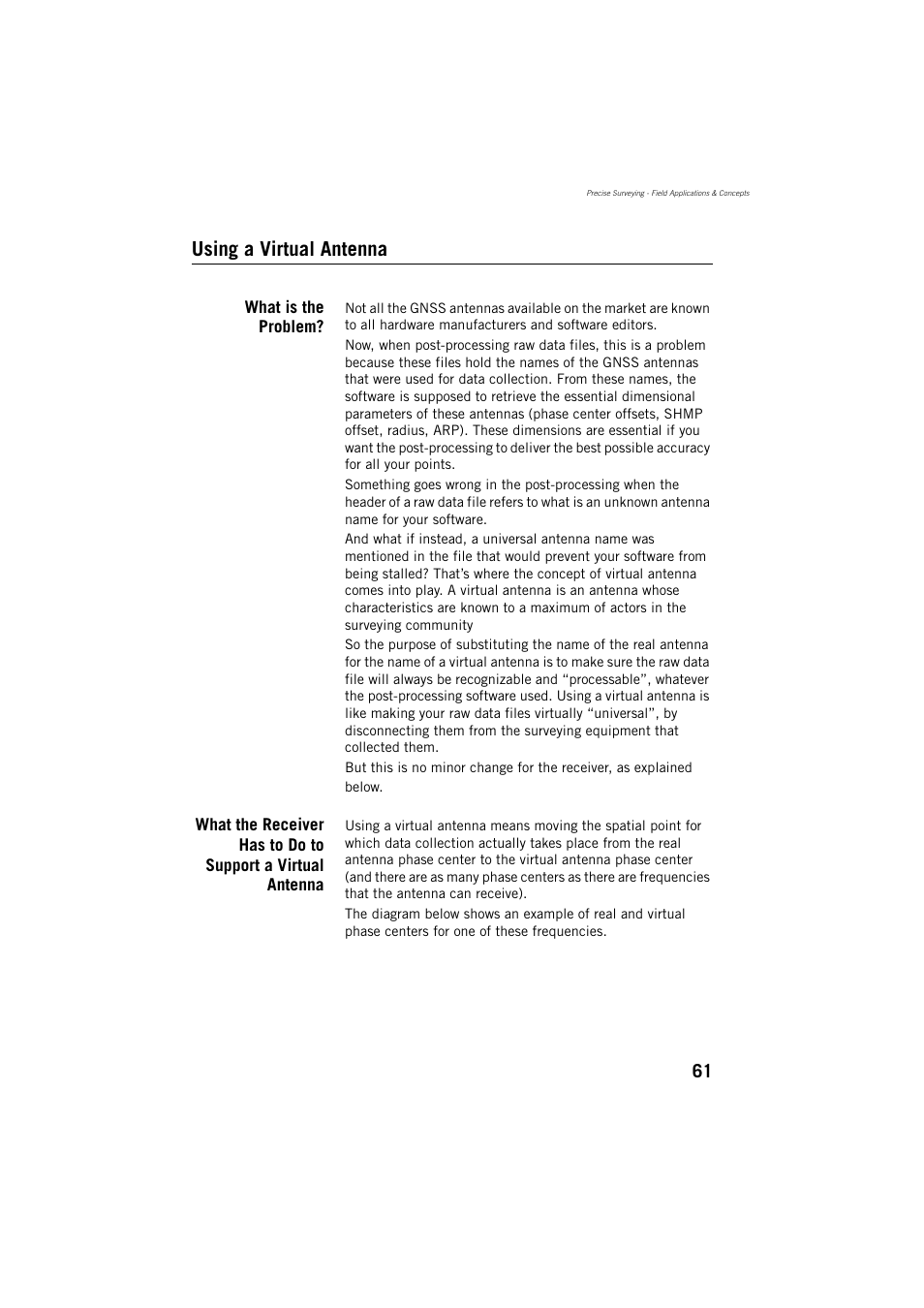 Using a virtual antenna | Spectra Precision ProMark 800 Reference Manual User Manual | Page 73 / 428